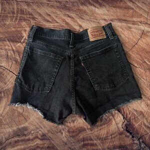 Levi's Waterless Black Denim Shorts Size 29